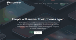 Desktop Screenshot of firstorion.com